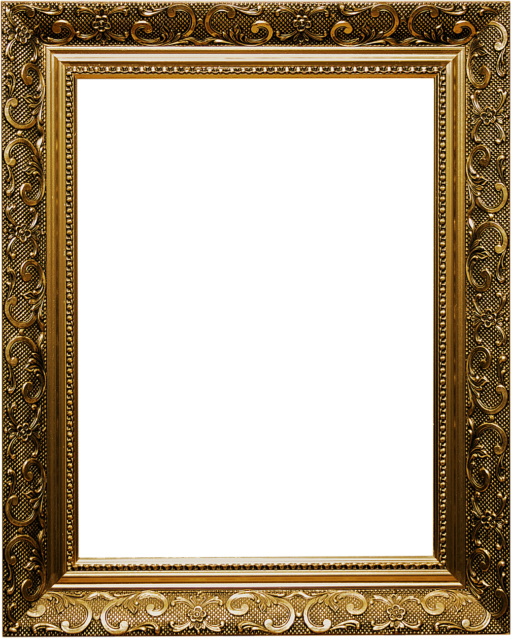 Baroque Golden Frame Cutout